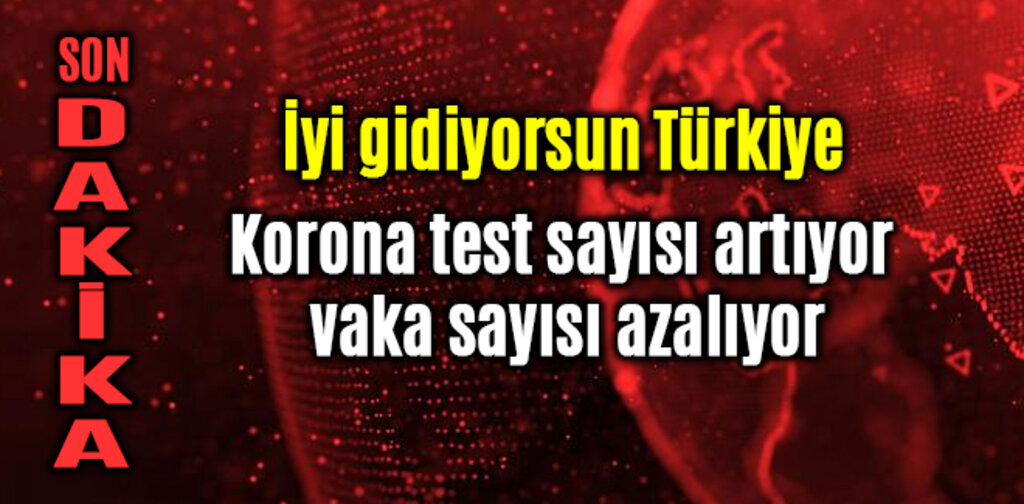 Korona test sayısı artıyor vaka sayısı azalıyor