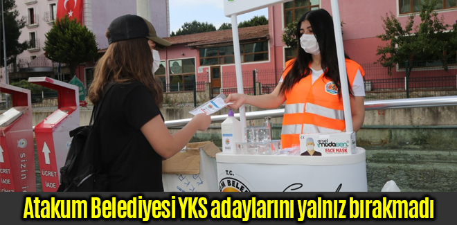 Atakum Belediyesi YKS adaylarını yalnız bırakmadı