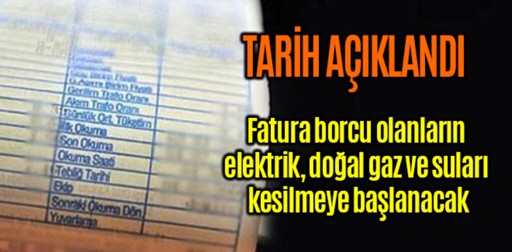 Elektrik, doğal gaz ve su kesintileri başlıyor