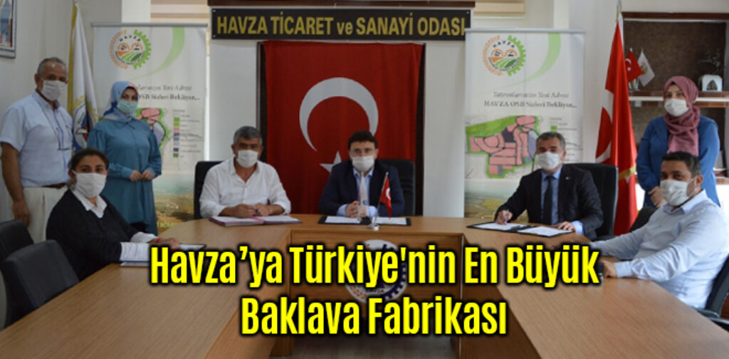 Havza’ya Türkiye'nin En Büyük Baklava Fabrikası