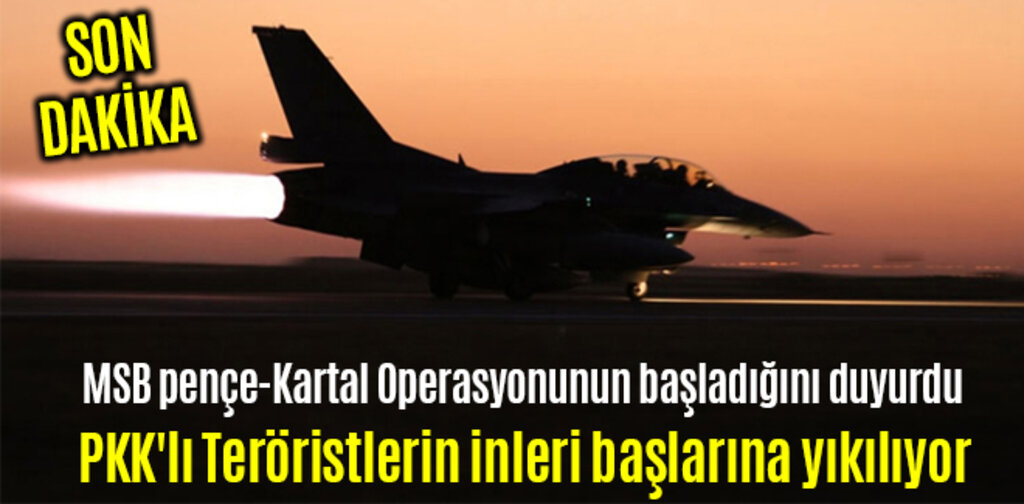 PKK'lı Teröristlerin inleri başlarına yıkılıyor