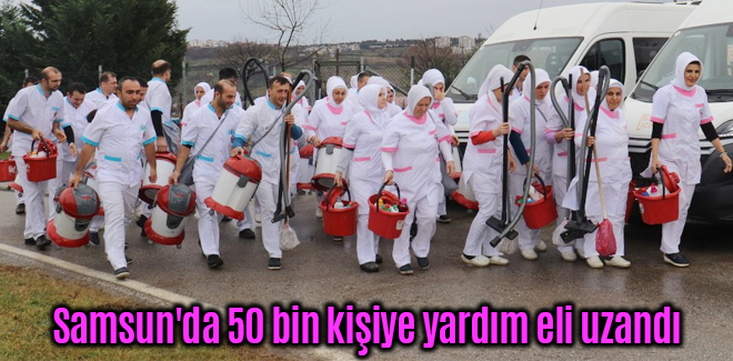 Samsun'da 50 bin kişiye yardım eli uzandı