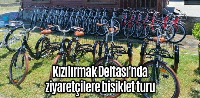 Kızılırmak Deltası'nda ziyaretçilere bisiklet turu