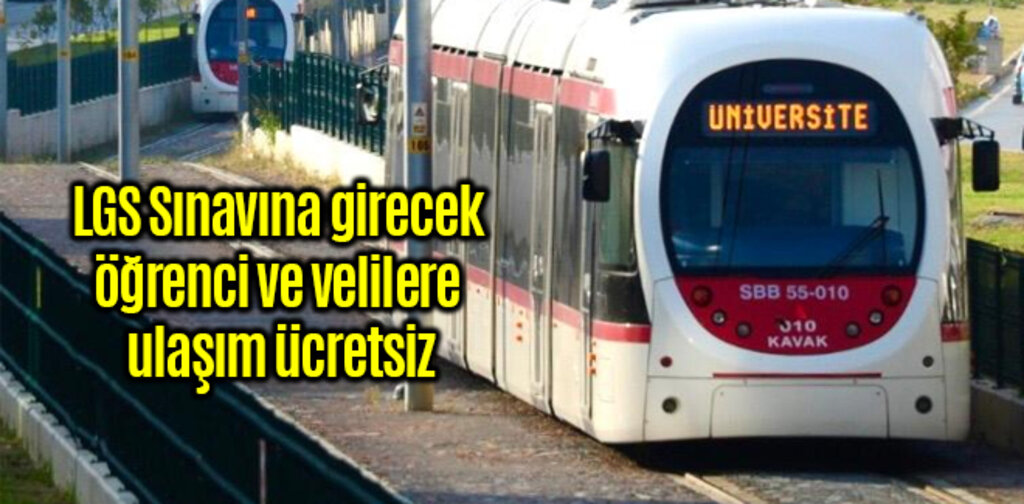 Sınava girecek öğrenci ve velilere ulaşım ücretsiz