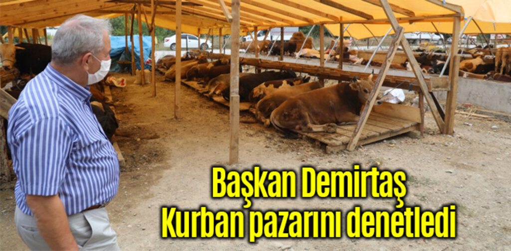 Başkan Demirtaş, Kurban pazarını denetledi