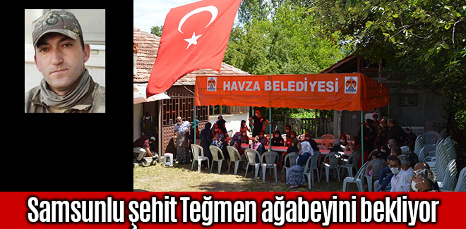 Samsunlu şehit ağabeyini bekliyor