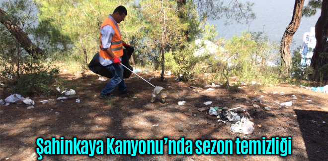 Şahinkaya Kanyonu’nda sezon temizliği