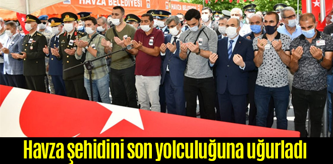 Havza şehidini son yolculuğuna uğurladı