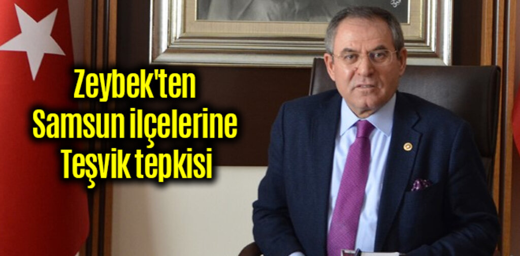 Zeybek'ten Samsun ilçelerine Teşvik tepkisi