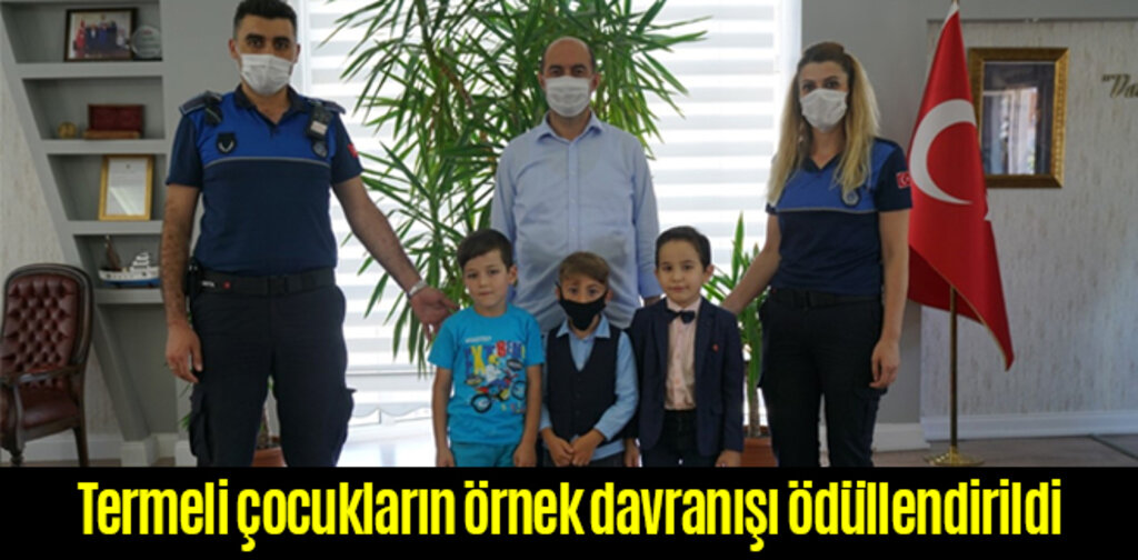 Termeli çocukların örnek davranışı ödüllendirildi