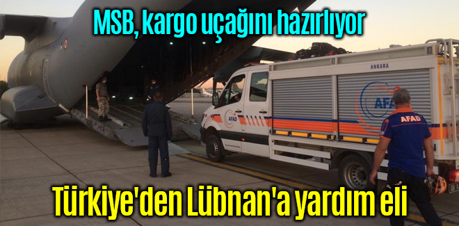 Türkiye'den Lübnan'a yardım eli