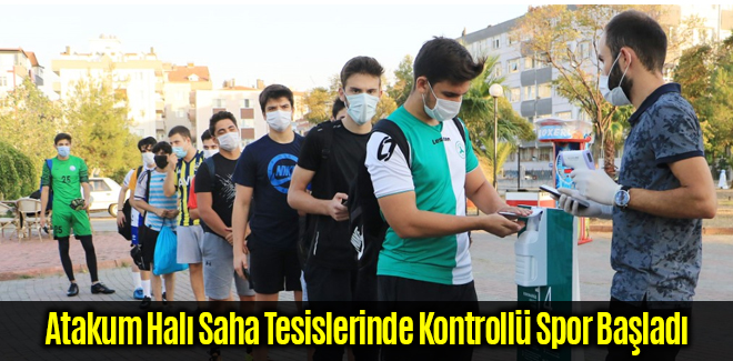 Atakum Halı Saha Tesislerinde Kontrollü Spor Başladı