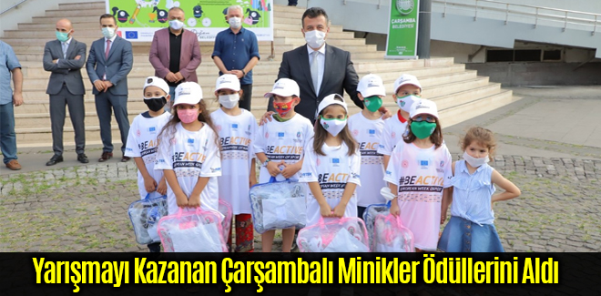 Yarışmayı Kazanan Çarşambalı Minikler Ödüllerini Aldı
