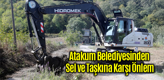 Atakum'da Sel ve Taşkına Karşı Önlem