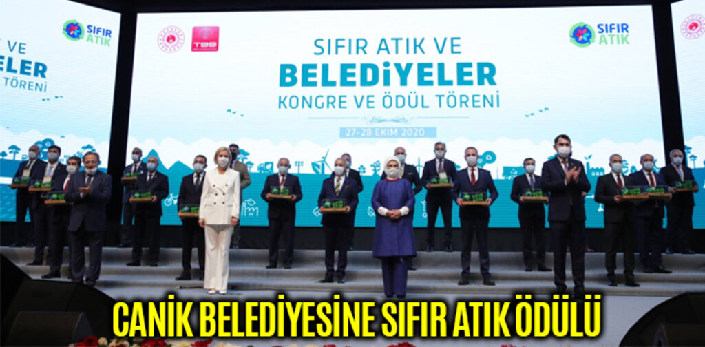 CANİK BELEDİYESİNE SIFIR ATIK ÖDÜLÜ