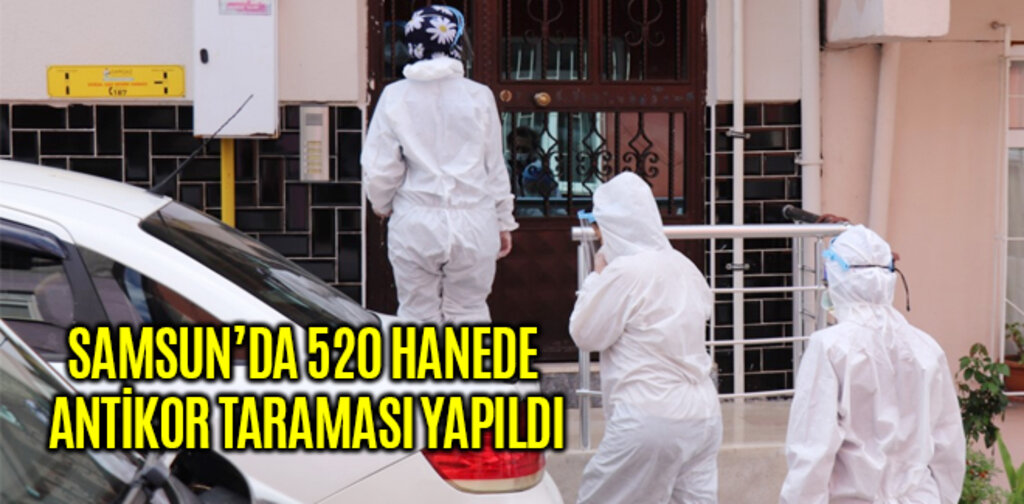 SAMSUN’DA 520 HANEDE ANTİKOR TARAMASI YAPILDI