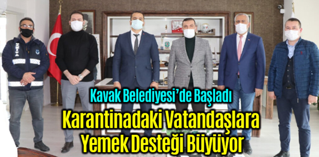 Kavak’ta Karantinadaki Vatandaşlara Yemek Desteği