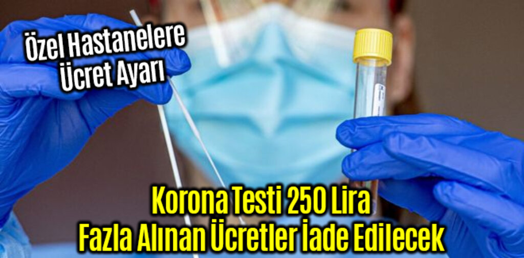 Özel Hastanelere Korona Test Ücreti Ayarı