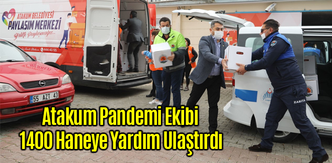 Atakum Pandemi Ekibi 1400 Haneye Yardım Ulaştırdı