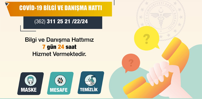 Samsun'da Koronavirüs Danışma Hattı