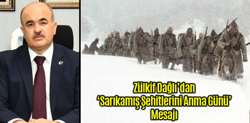 Vali Dağlı'dan Sarıkamış Şehitleri Anma Günü Mesajı