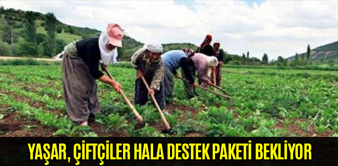 YAŞAR, ÇİFTÇİLER HALA DESTEK PAKETİ BEKLİYOR