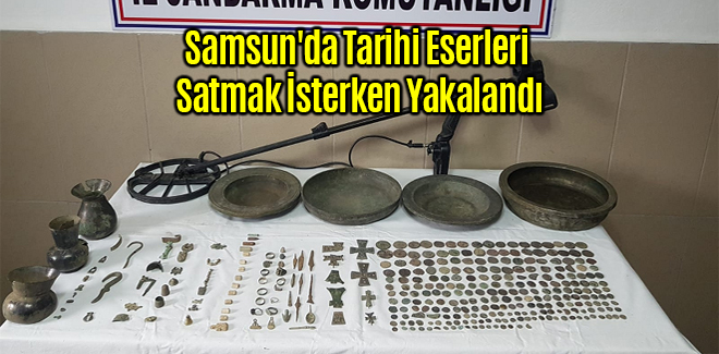 Samsun'da Tarihi Eserleri Satmak İsterken Yakalandı