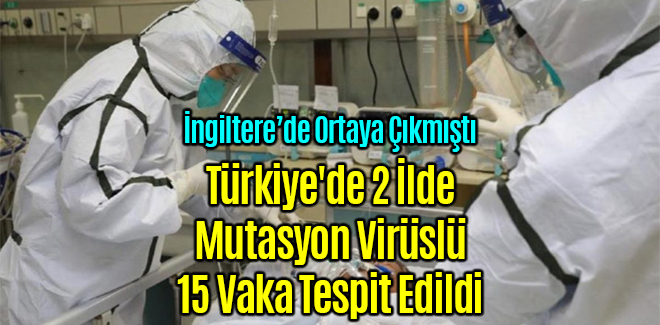 Türkiye'de 2 İlde Mutasyon Virüslü 15 Vaka Tespit Edildi