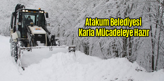 Atakum Belediyesi Karla Mücadeleye Hazır