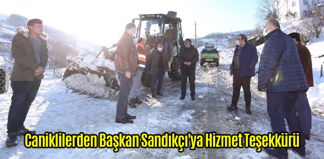 Caniklilerden Başkan Sandıkçı'ya Hizmet Teşekkürü