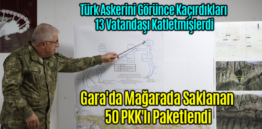 Gara'da Kaçırdığı 13 Sivili Katleden 50 PKK'lı Paketlendi