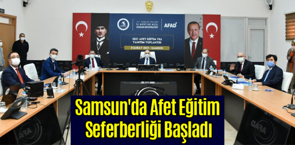 Samsun'da Afet Eğitim Seferberliği Başladı