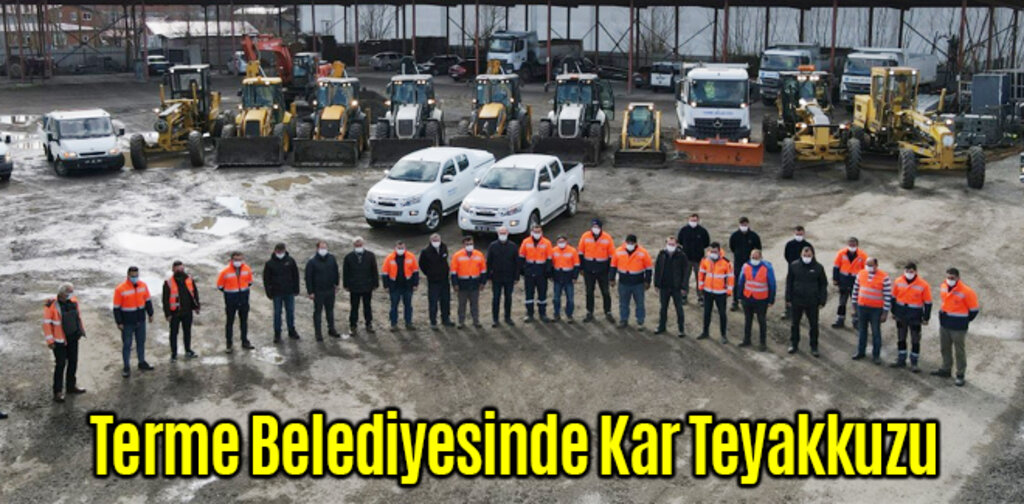 Terme Belediyesinde Kar Teyakkuzu