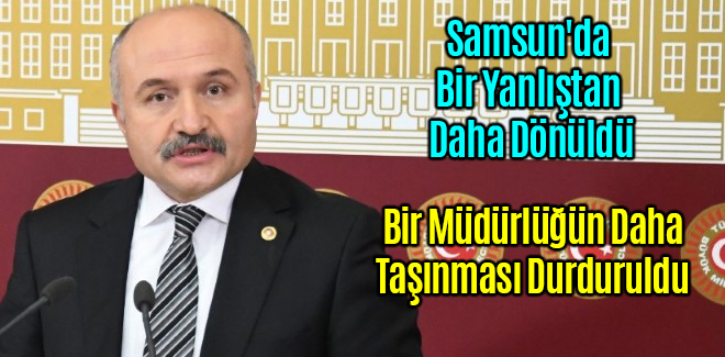Samsun'da Bir Yanlıştan Daha Dönüldü