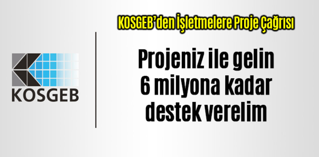KOSGEB İşletmelere Proje Çağrısı Yaptı