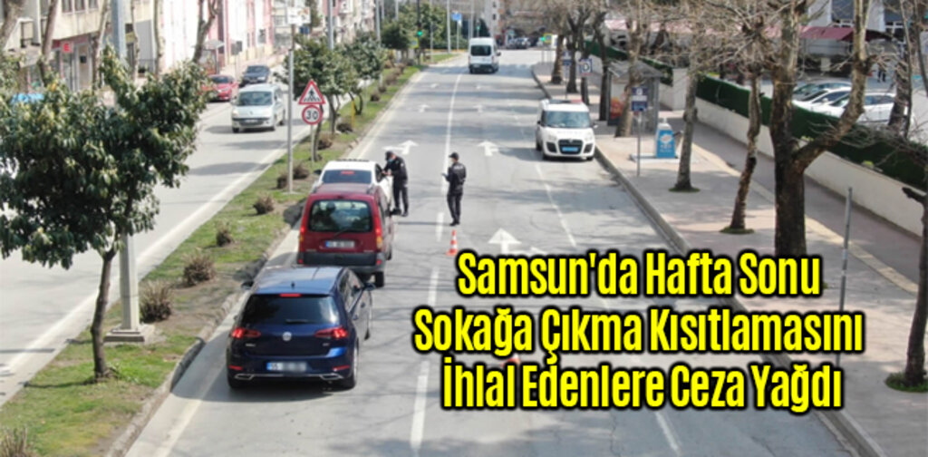 Samsun'da Sokağa Çıkma Kısıtlamasını İhlal Edenlere Ceza Yağdı