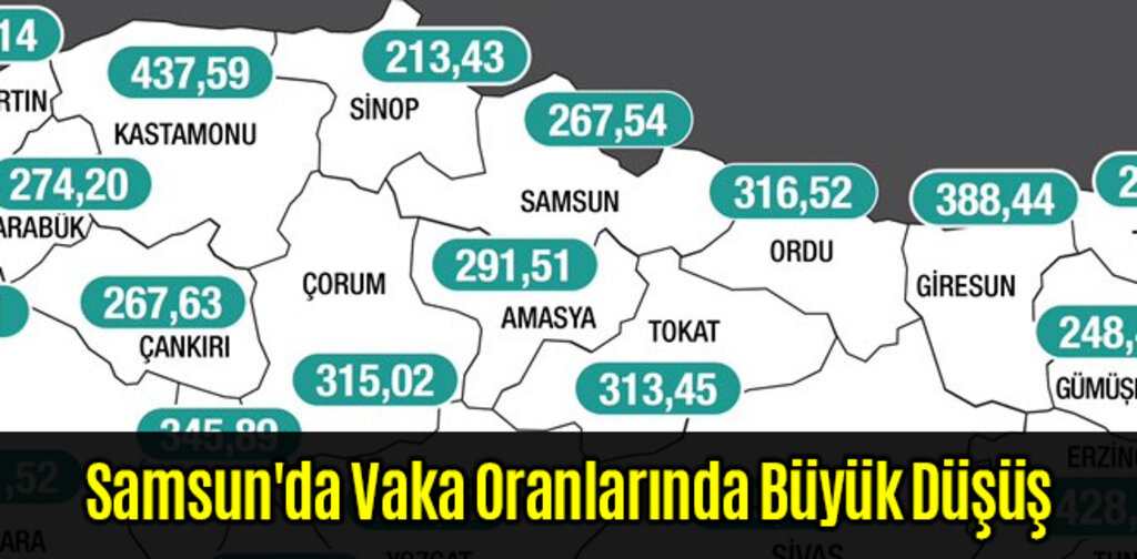 Samsun'da Vaka Oranlarında Büyük Düşüş