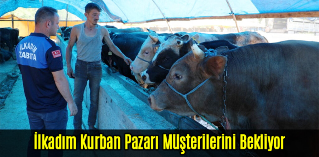 İlkadım Kurban Pazarı Müşterilerini Bekliyor