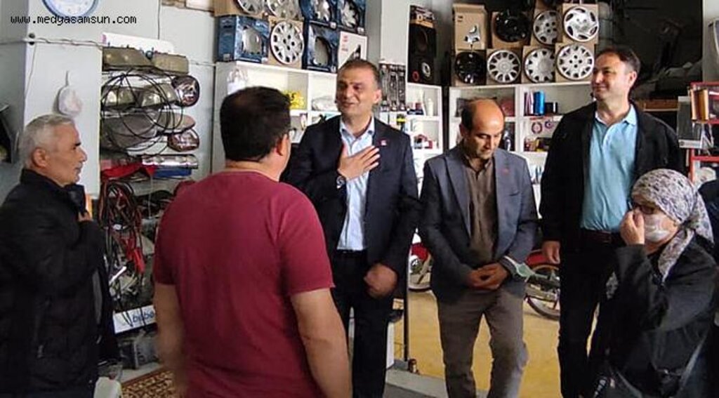CHP Samsun İl Başkanlığı Kavak esnafıyla bir araya geldi