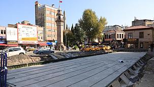 Samsun Saathane Meydanı'nda 3’ncü etap çalışmaları başladı