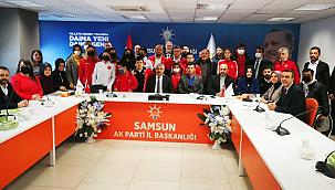 Başkan Aksu'dan engelleri aşan buluşma