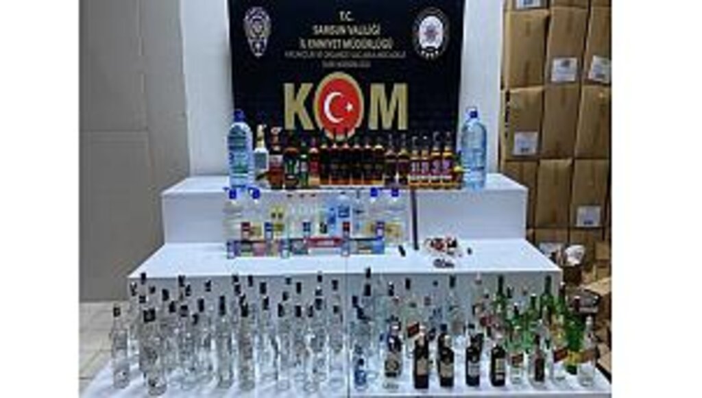 Samsun'da sahte içki operasyonu