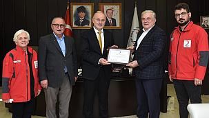 Türk Kızılay Samsun Şube Başkanlığından OMÜ’ye Teşekkür Belgesi
