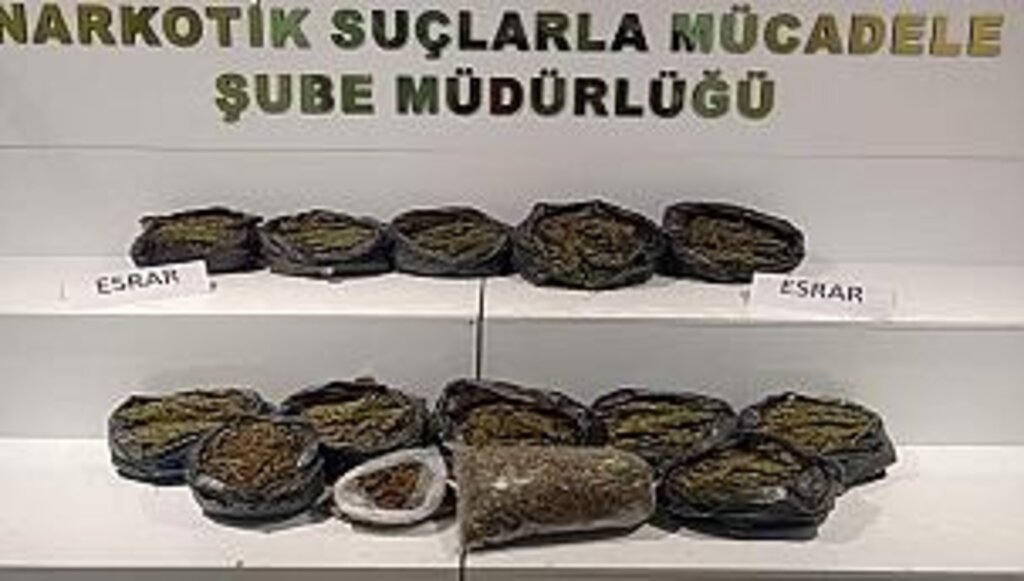 Çarşamba'da 15 kg esrar ele geçirildi