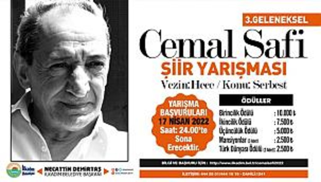 CEMAL SAFİ ŞİİR YARIŞMASI BAŞVURULARI BAŞLADI