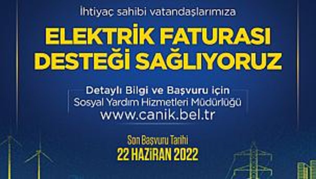Canik Belediyesi 10 bin Haneye Elektrik Faturası Desteği Vereceğini Açıkladı