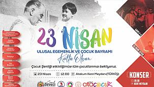 Atakum Belediyesi’nden 23 Nisan’da “Çocuk Şenliği”