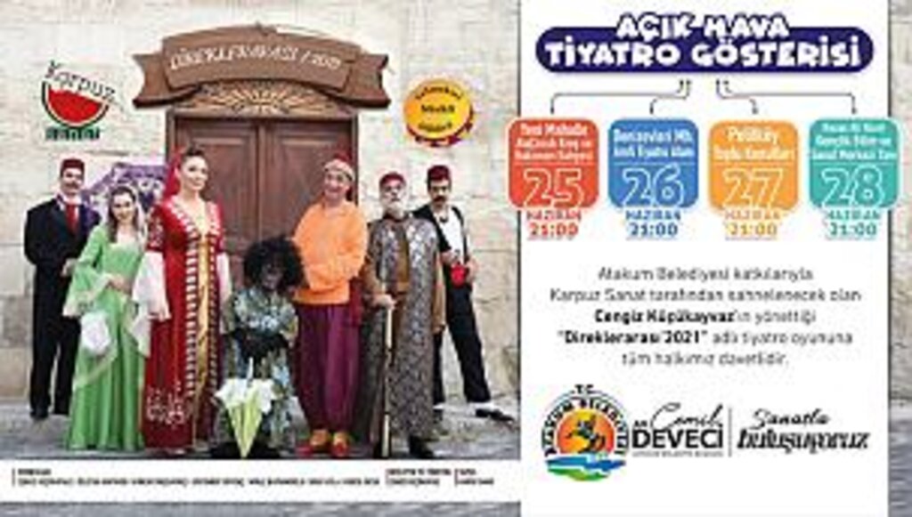 Atakum'da açık hava tiyatro gösterisi