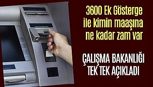 Ek Gösterge düzenlemesi ile kim ne kadar maaş alacak