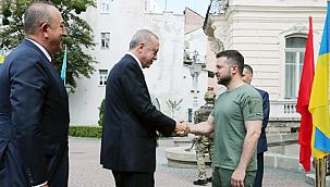 Erdogan, Zelenskiy ile Potoçki Sarayı'nda bir araya geldi